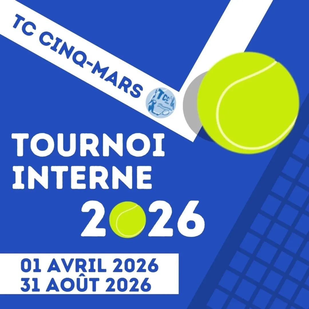 TOURNOI INTERNE 2026 🎾