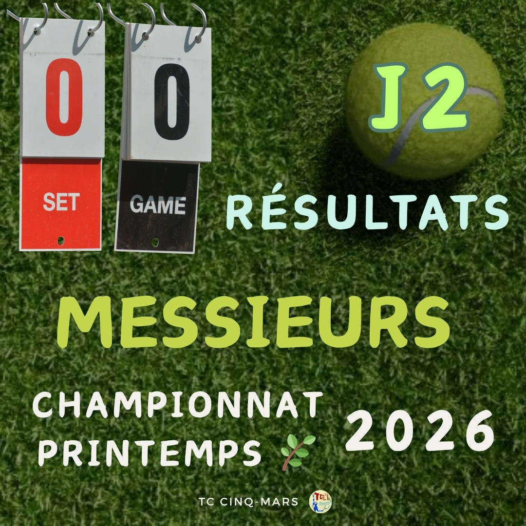 🎾 Championnat Printemps 2026 🌿