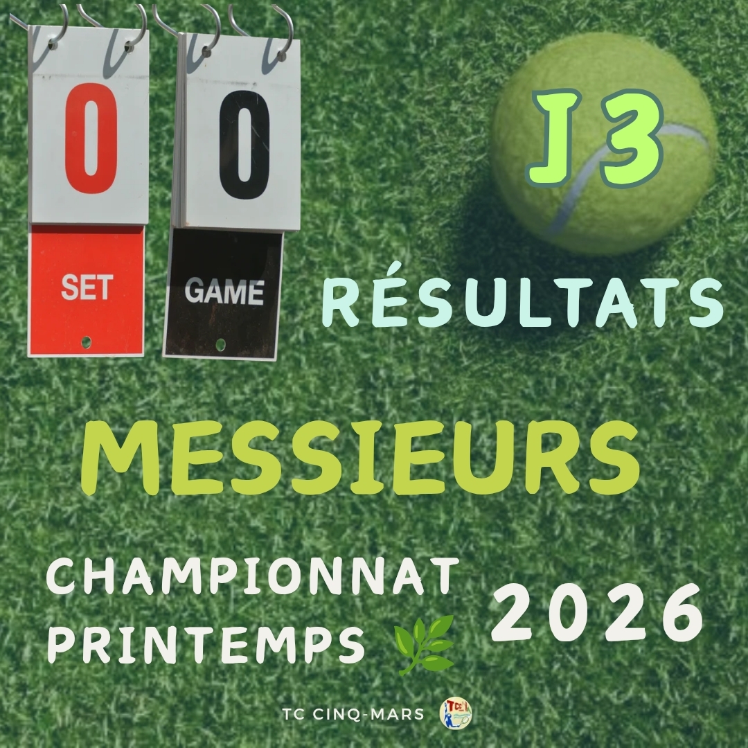 🎾 Championnat Printemps 2026 🌿