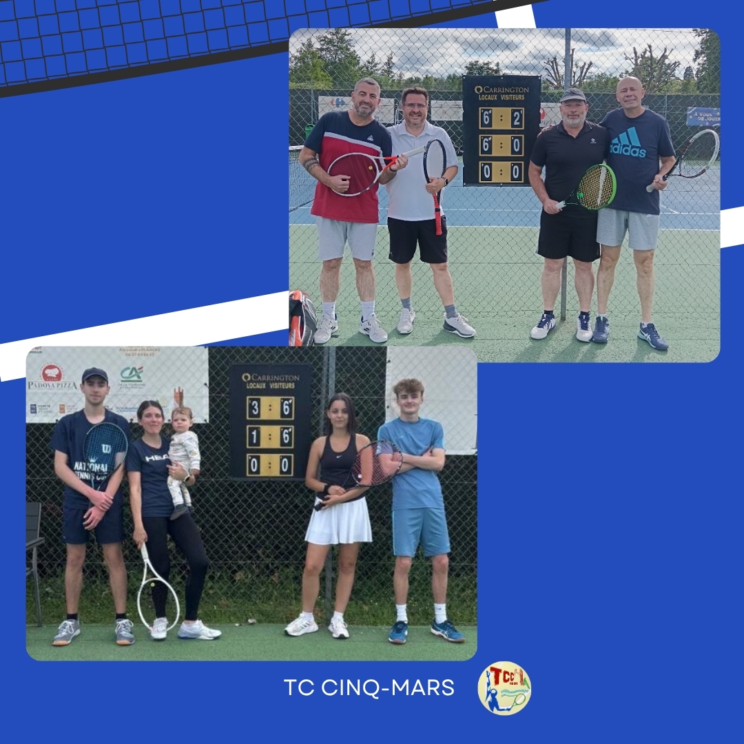 Tournoi interne 2026 🎾 - Tennis Club Cinq-Mars la Pile