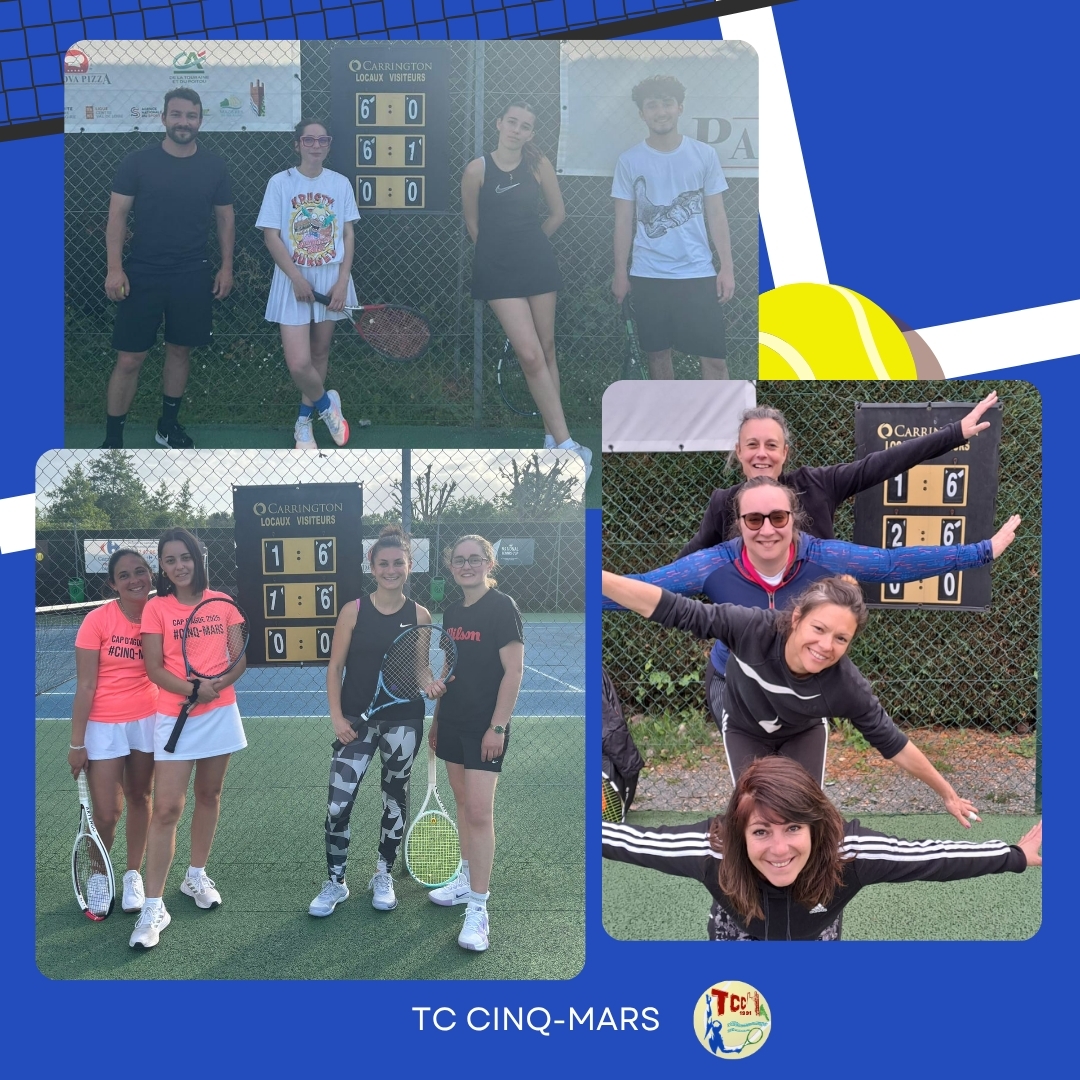 Tournoi interne 2026 🎾 - Tennis Club Cinq-Mars la Pile