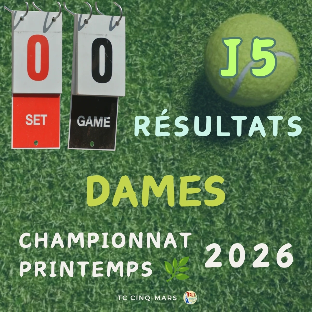 🎾 Championnat Printemps 2026 🌿