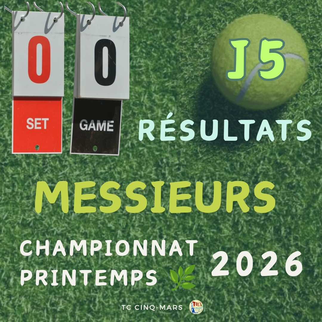 🎾 Championnat Printemps 2026 🌿