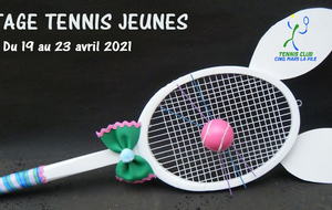 INSCRIPTIONS Stage tennis Jeunes Pâques