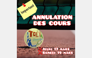 ANNULATION COURS
