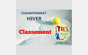 🎾 CHAMPIONNAT HIVER ❄️