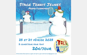 Stage Tennis Jeunes 