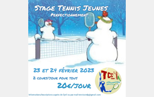 Stage Tennis Jeunes