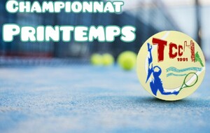 🎾 Championnat Printemps 🌿