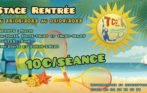 🏫 STAGE RENTRÉE 🎾