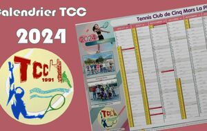   CALENDRIER TCC 2024 ​​​​​​​