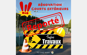 RÉNOVATION COURTS EXTÉRIEURS 🛠️