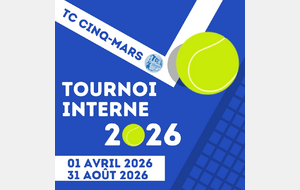 TOURNOI INTERNE 2026 🎾