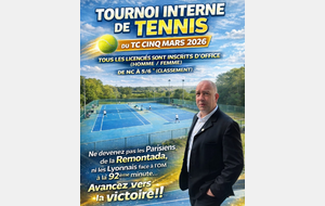 TOURNOI INTERNE 2026 🎾