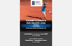 Championnat par équipe Jeunes 11/12 ans 2026