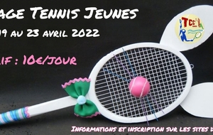 Stage Tennis Jeunes Pâques 2022