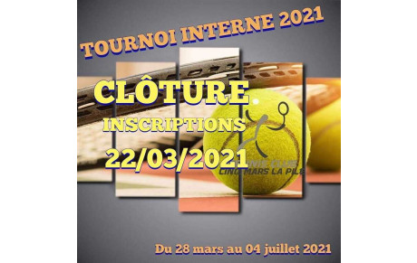 TOURNOI INTERNE TCC 2021