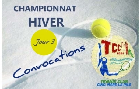 3ème Journée Championnat Hiver