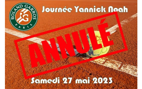 Journée &quot;Yannick Noah&quot; RG 2023