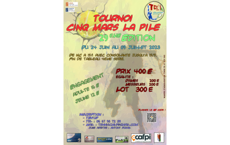 🎾 TOURNOI TENNIS CINQ MARS 🎾