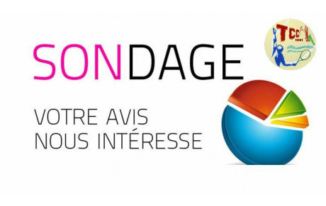 SONDAGE TENNIS CLUB CINQ MARS 📝