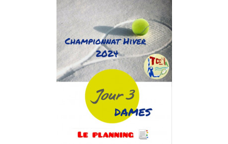 🎾 CHAMPIONNAT HIVER 2024 ❄️