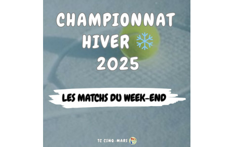 🎾 CHAMPIONNAT HIVER 2025 ❄️