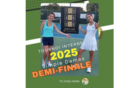 Tournoi interne 2025 🎾