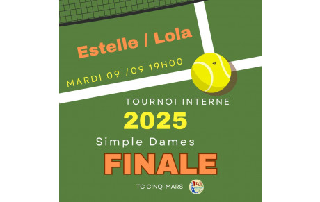 Tournoi interne 2025 🎾