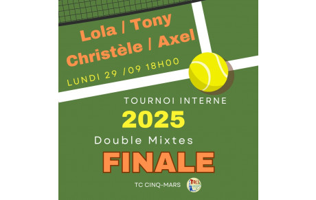 Tournoi interne 2025 🎾