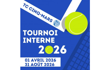 TOURNOI INTERNE 2026 🎾