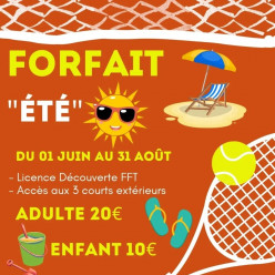 FORFAIT "ÉTÉ" ⛱️